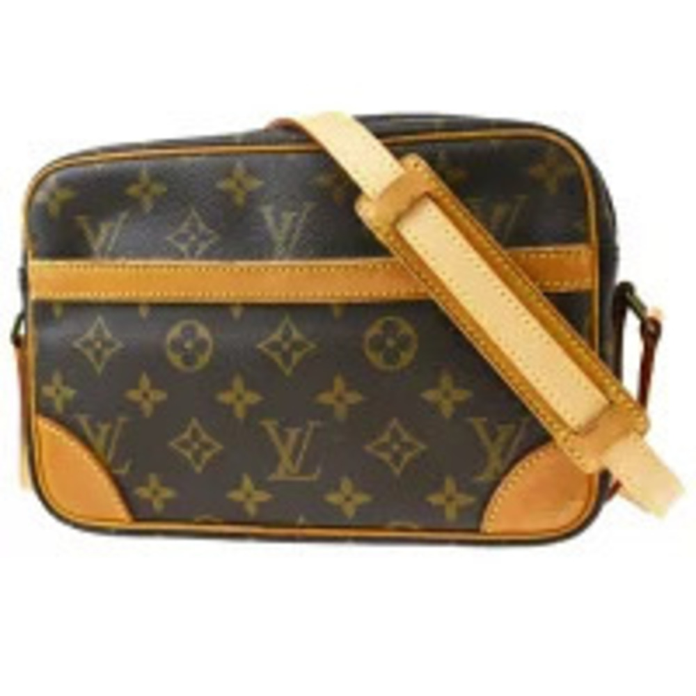 Louis Vuitton Trocadero Monogram Leather Shoulder Bag Brown